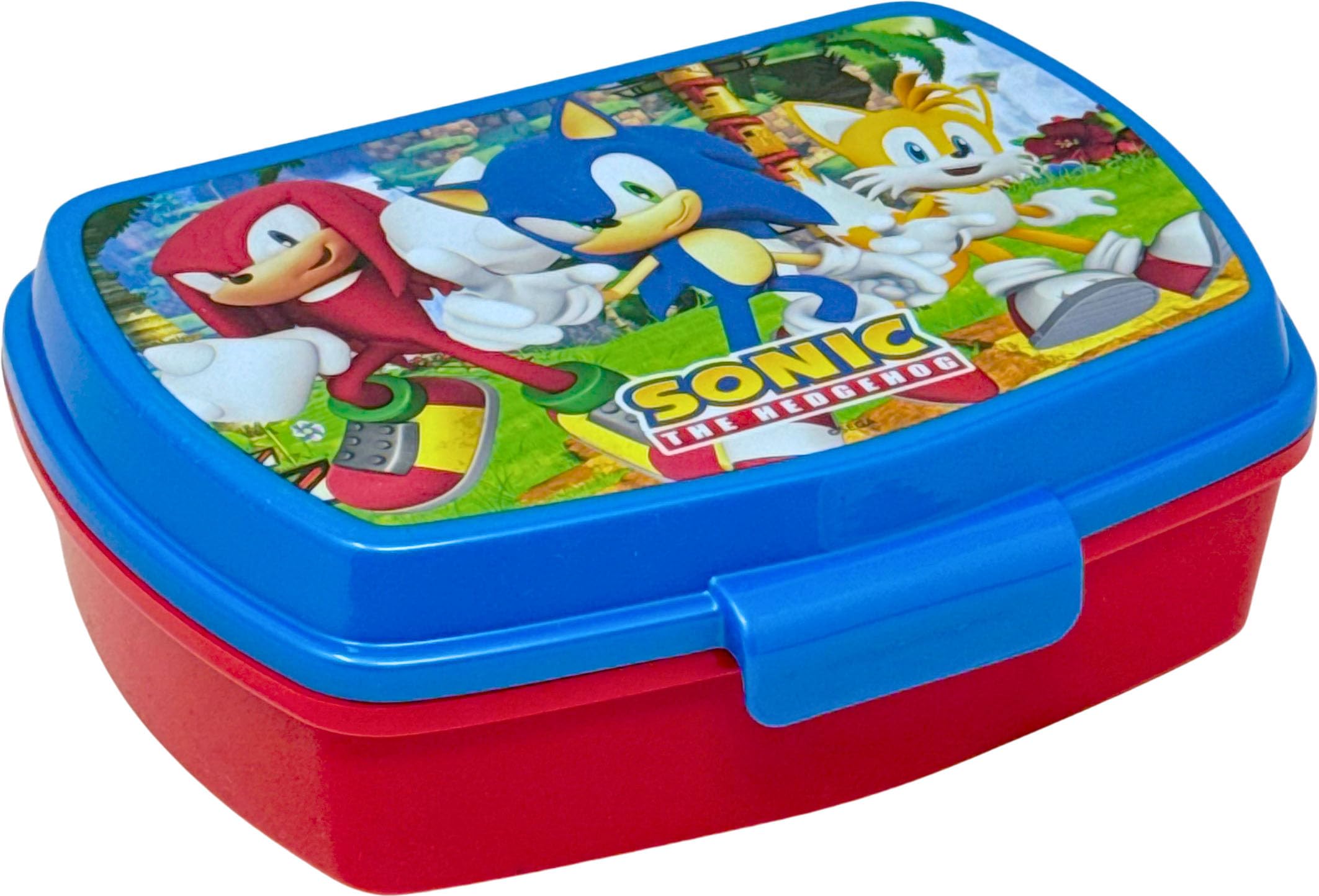 Boîte à Goûter Enfant Sonic 17x14 cm Lunch Box École Maternelle Plastique Sans BPA