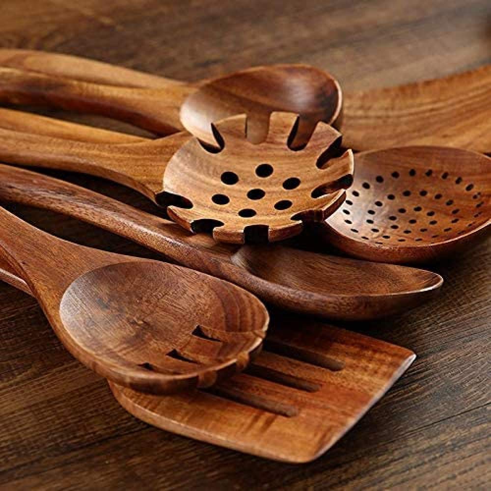 wooden kitchen appliances