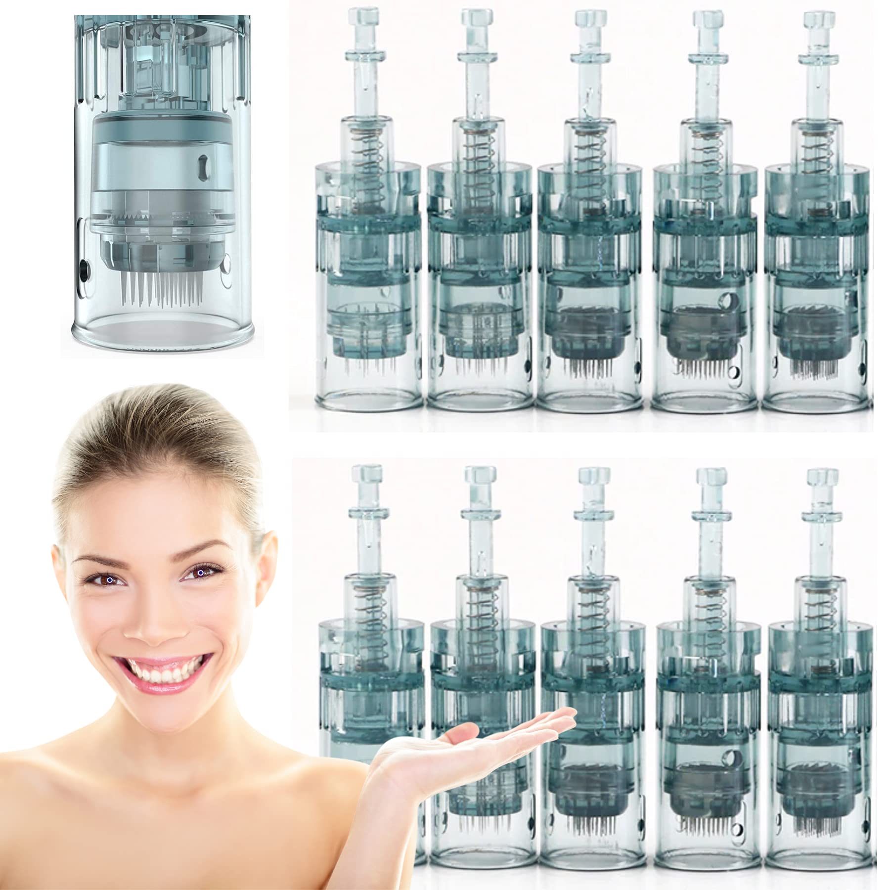 Dr. Pen Ultima M8 11-pin Cartridges - Original Dr Pen Replacement Parts (11 pins, 10 pcs)