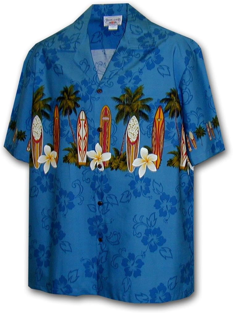 Pacific Legend PL Men's Summer Surfboards Hawaiian Shirt