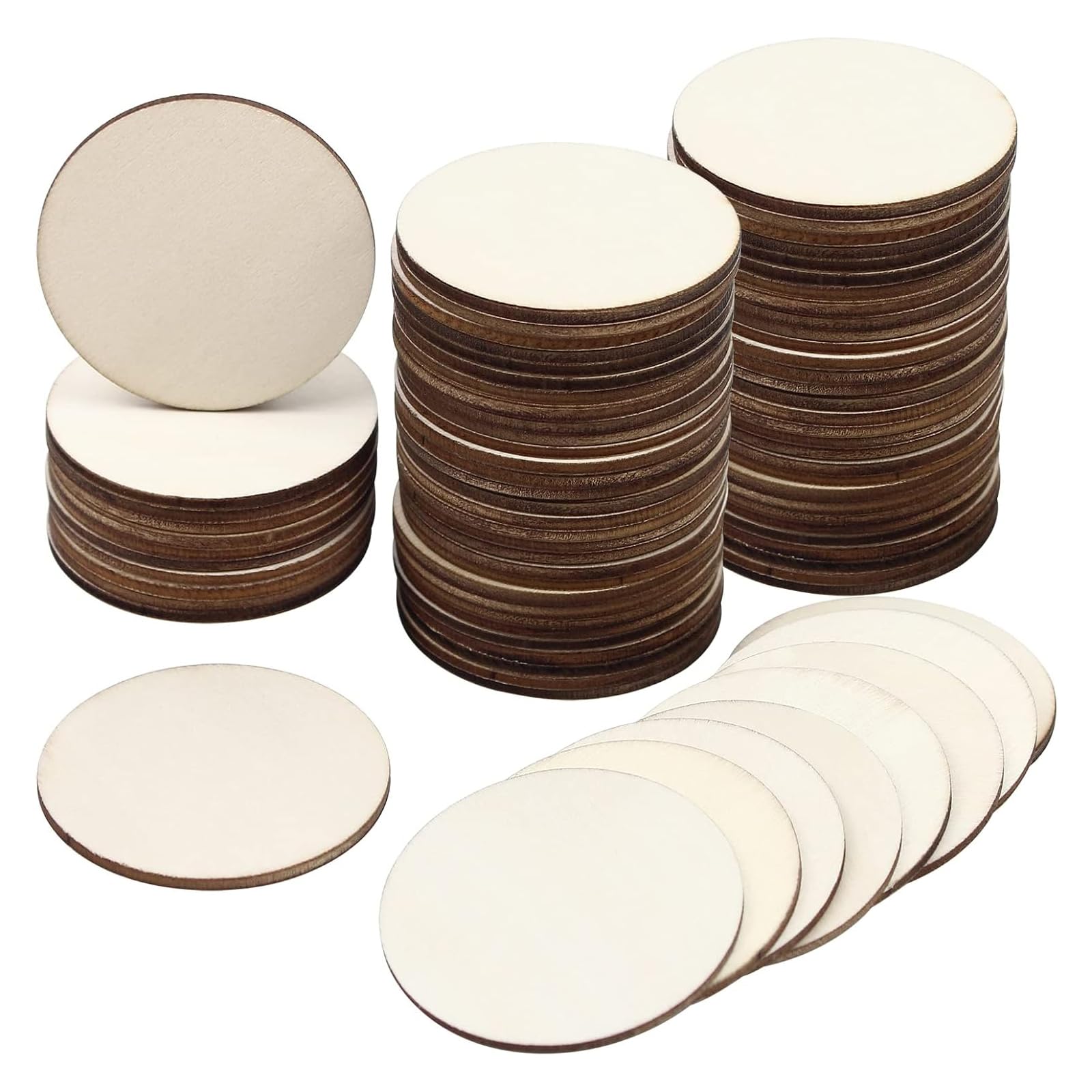 Hout Plakjes Decoratie Ambachtelijke Geschenken Onderzetters Pine Logs Kleuterschool Diy Ronde Cirkels Kit Boomschors Pre K Timmerhout Kleuterschool Onvoltooid (Type 4 (19 cm