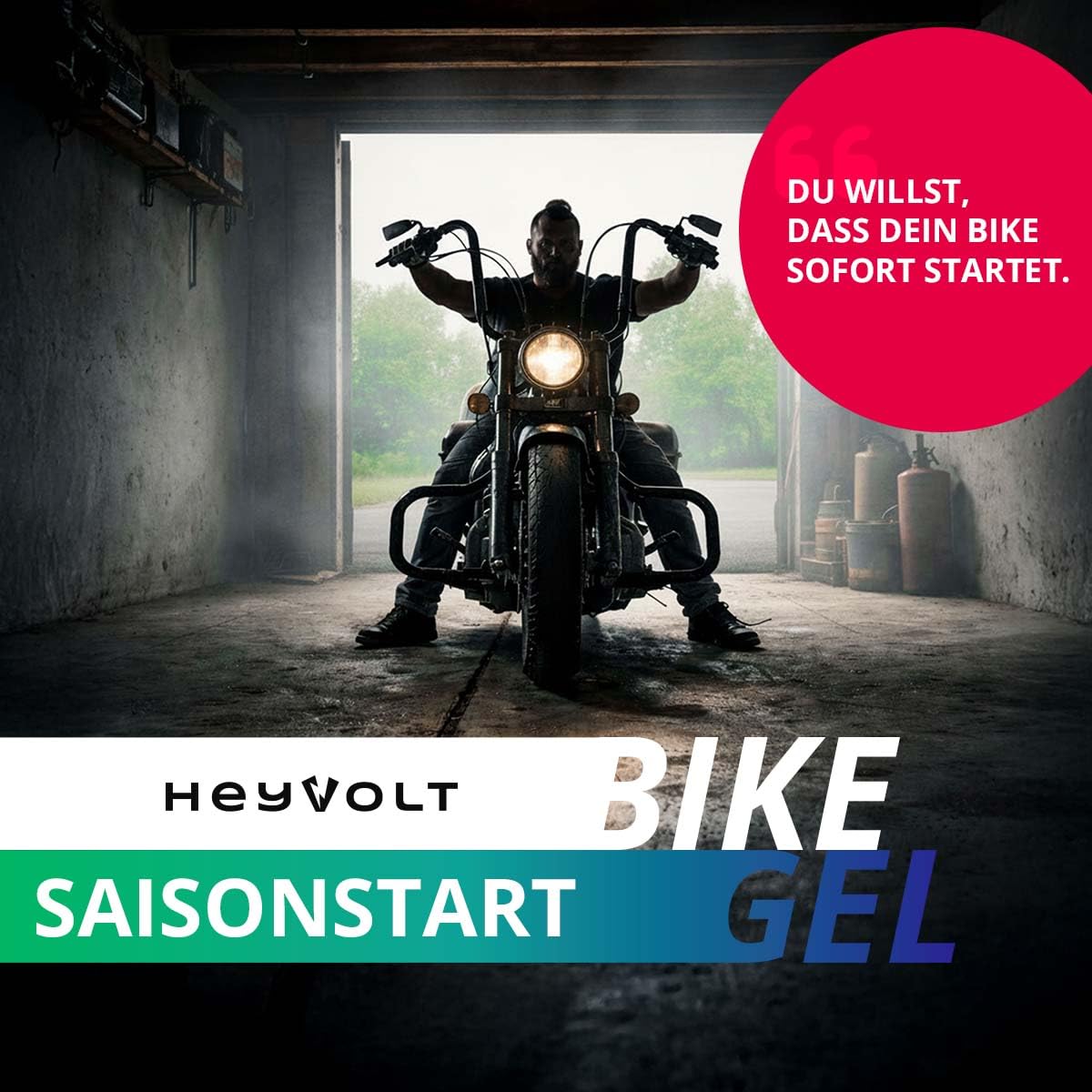 HeyVolt GEL Motorradbatterie 12V 7Ah 50614 BTX7L-BS YTX7L-BS CTX7L-BS FTX7L-BS HTX7L-BS DTX7L-BS