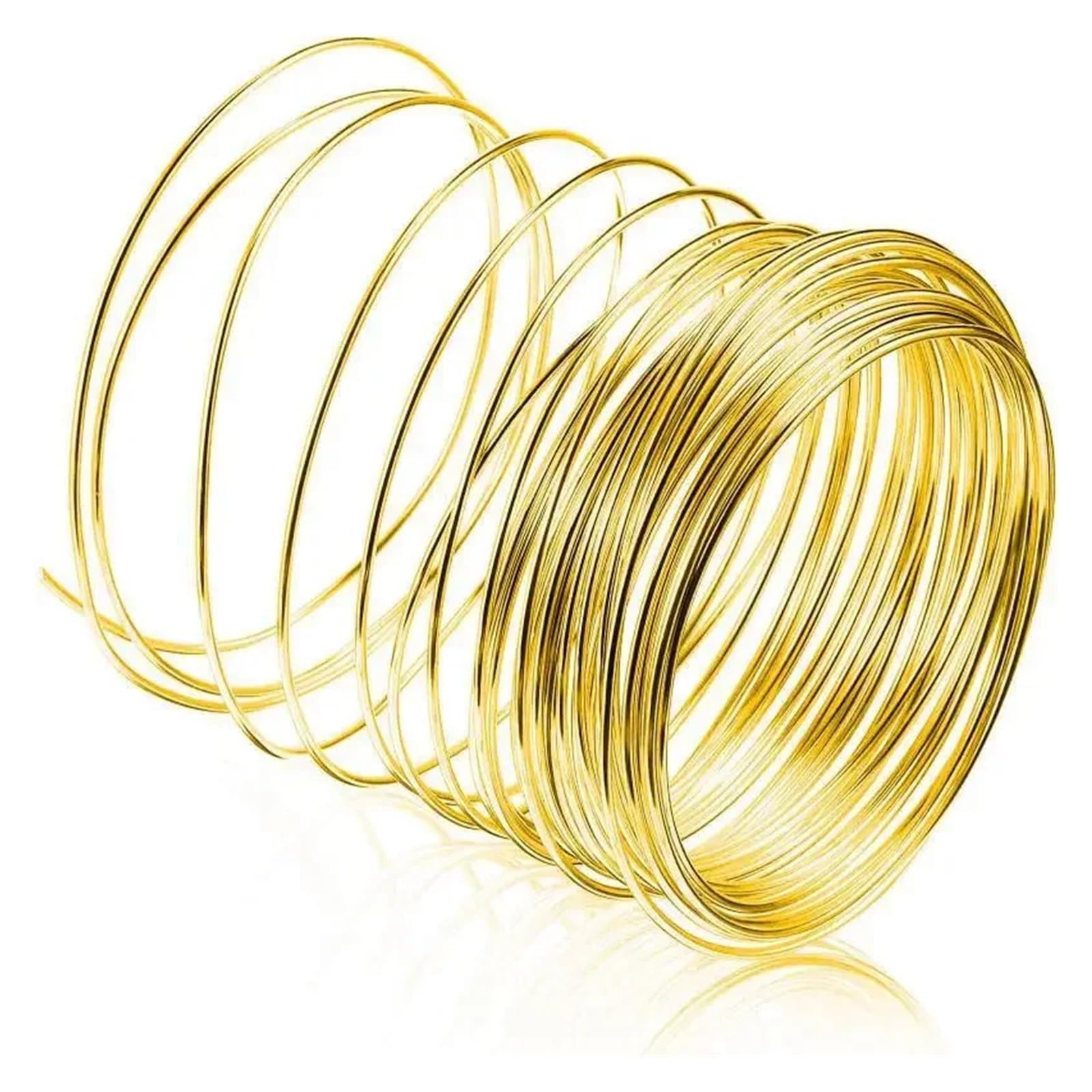 Fili di rame in ottone da 0,1 mm-3,0 mm Filo for perline for colori dorati lunghi 1-100 metri(2.5mm 5m)