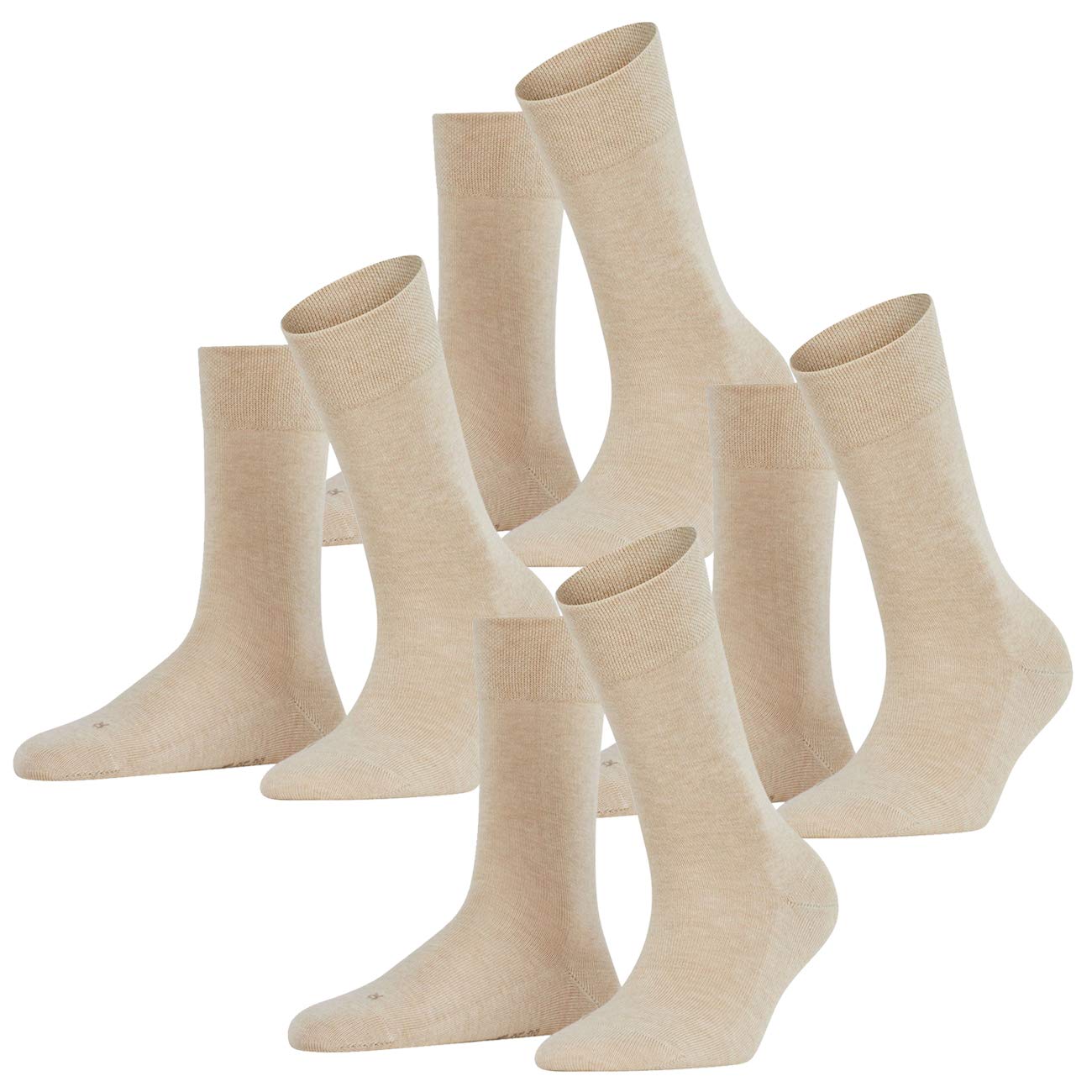 FALKE Damen Socken London Sensitive 4er Pack Melange 4659