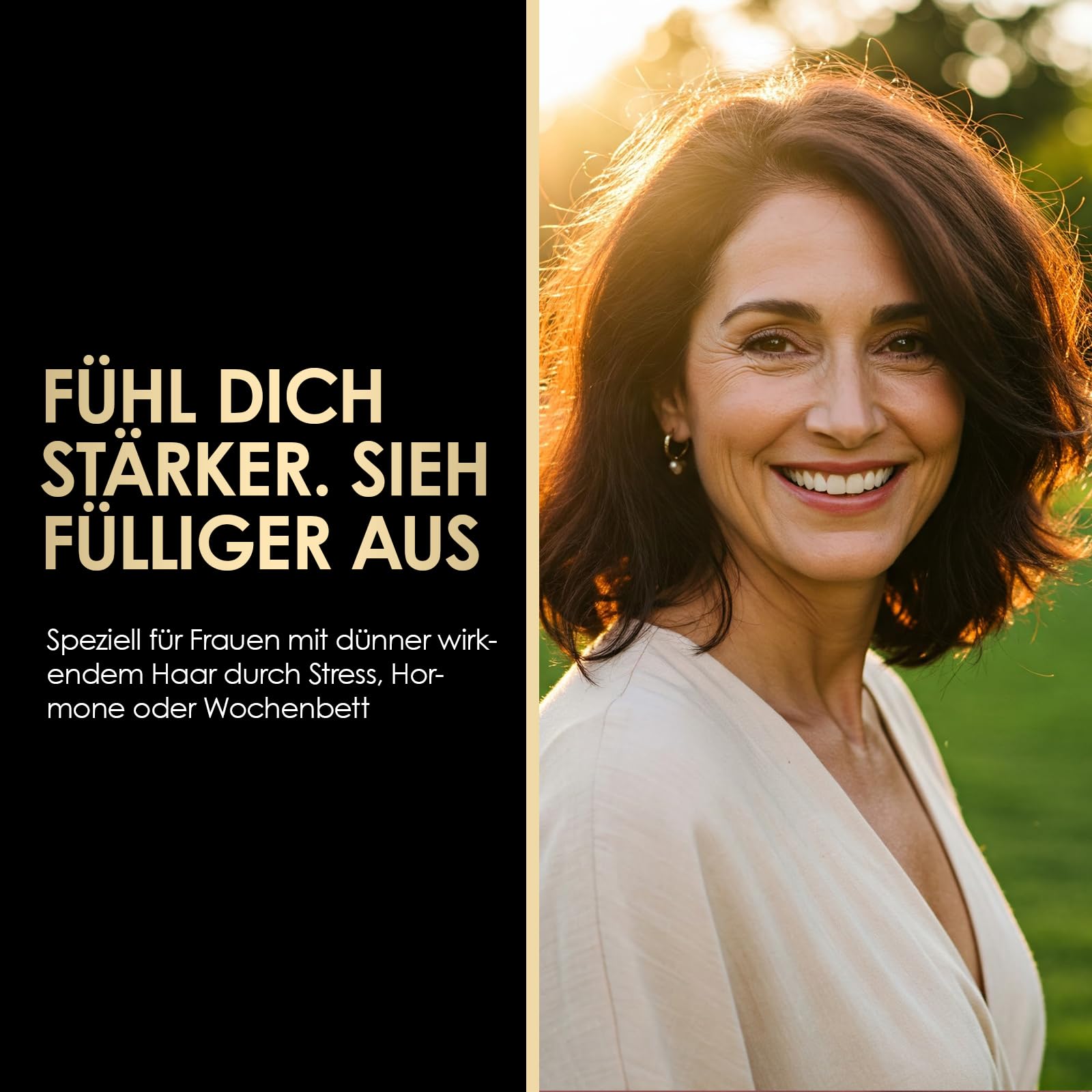 ThickTails Haarwachstums-Serum für Frauen – Leave-In Serum mit Koffein, Biotin & Peptiden – Unterstützt volleres, kräftiger aussehendes Haar & gepflegte Kopfhaut – Leicht, nicht fettend, sulfatfrei