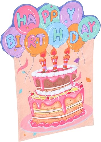 Ciieeo 1 funda para silla de cumpleaños, funda de asiento de cumpleaños, pastel de cumpleaños, fiesta, para el hogar, aula, oficina, suministros de