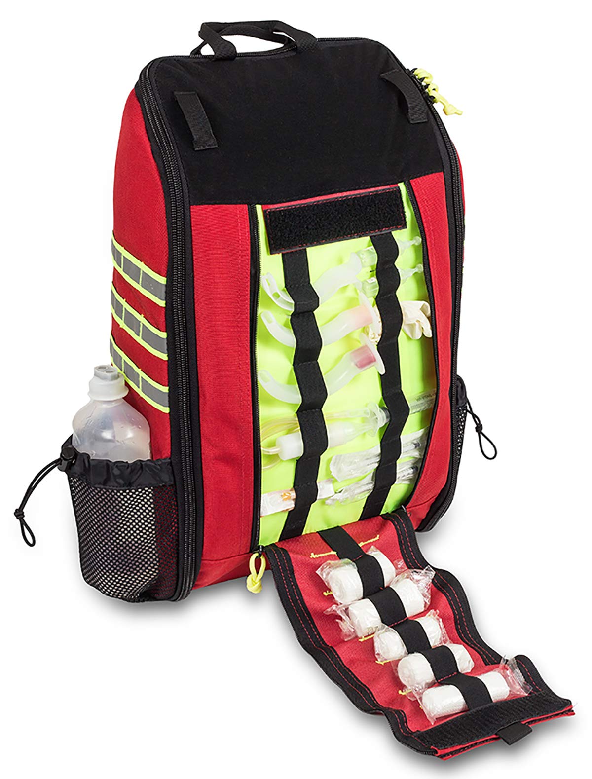 ELITE BAGS - QUICK ACCESS Notfallrucksack | rot | kompakt | hohe Funktionalität | für die Notfallversorgung | Schnellöffnungs-System | Hüfttasche als Extra dabei | Hauptfach mit Einhandöffnung | inkl. Modultaschen und Hüfttasche | kompakt