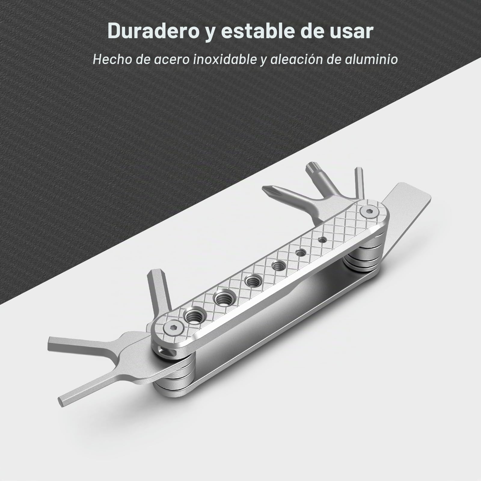 SMALLRIG Foding Tool Set Juego de Herramientas Plegables con Destornilladores y Llaves, Conjunto de Herramientas con Siete Herramientas funcionales Incluidas - 2213D