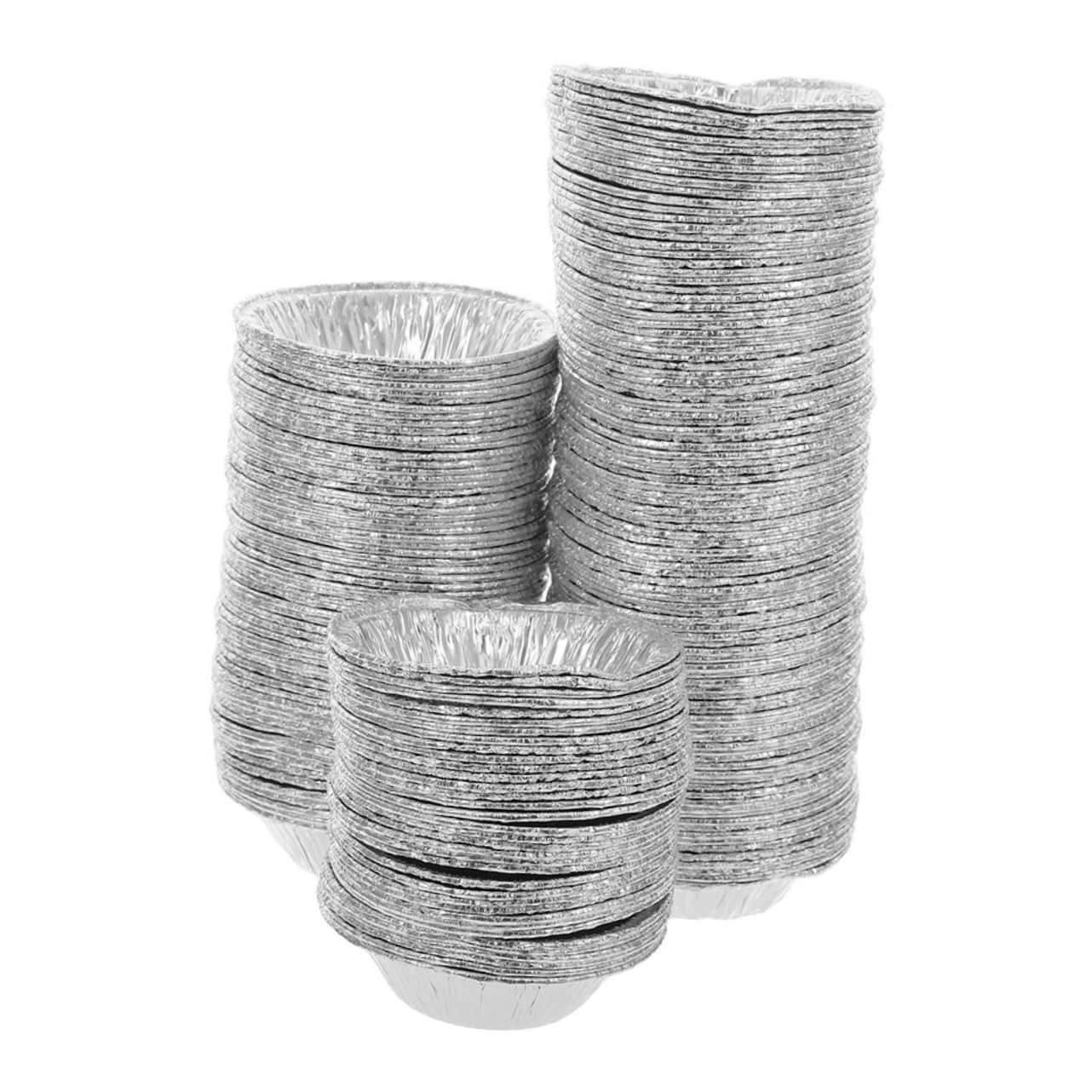 600 Piezas Moldes para Tartaletas de Hojalata Desechables Bandejas Redondas de Aluminio para Hornear Tartas Moldes para Pasteles y Postres Resistente Altas Temperaturas Uso Hornos