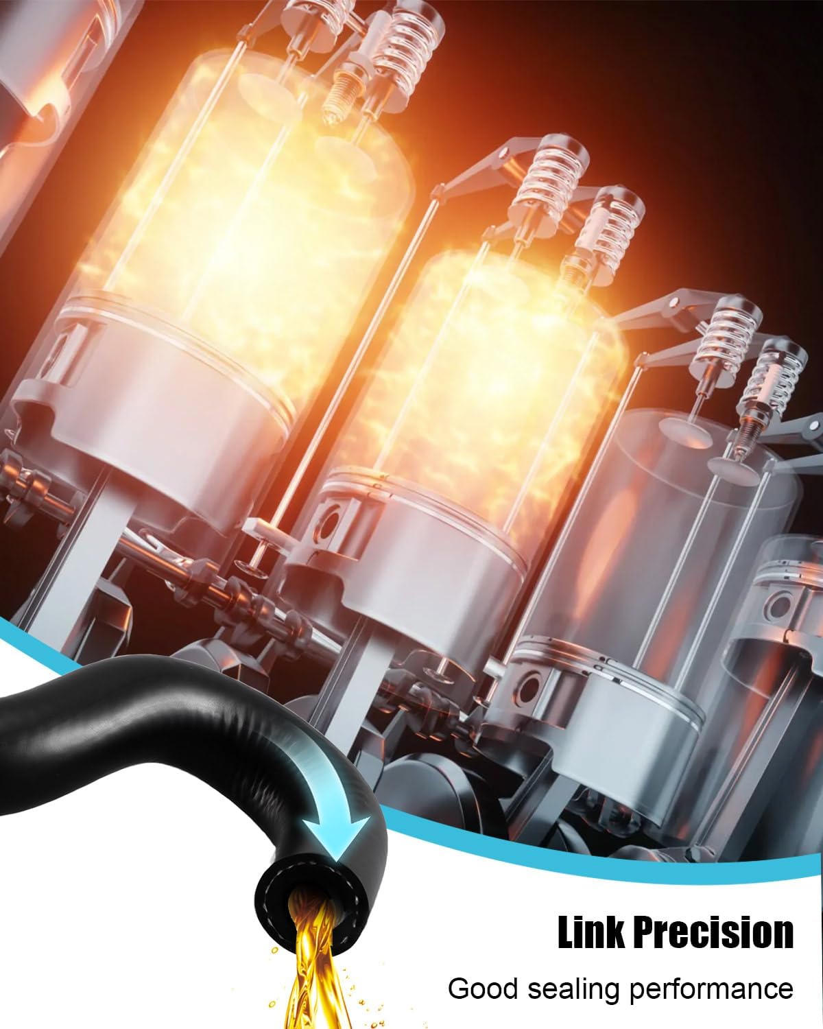 Low Pressure Fuel Line Kit Compatible with LML Duramax Diesel Pickups 2500 3500HD 2011-2016 6.6L, Replace 12645582 12636276 12636277 12624346