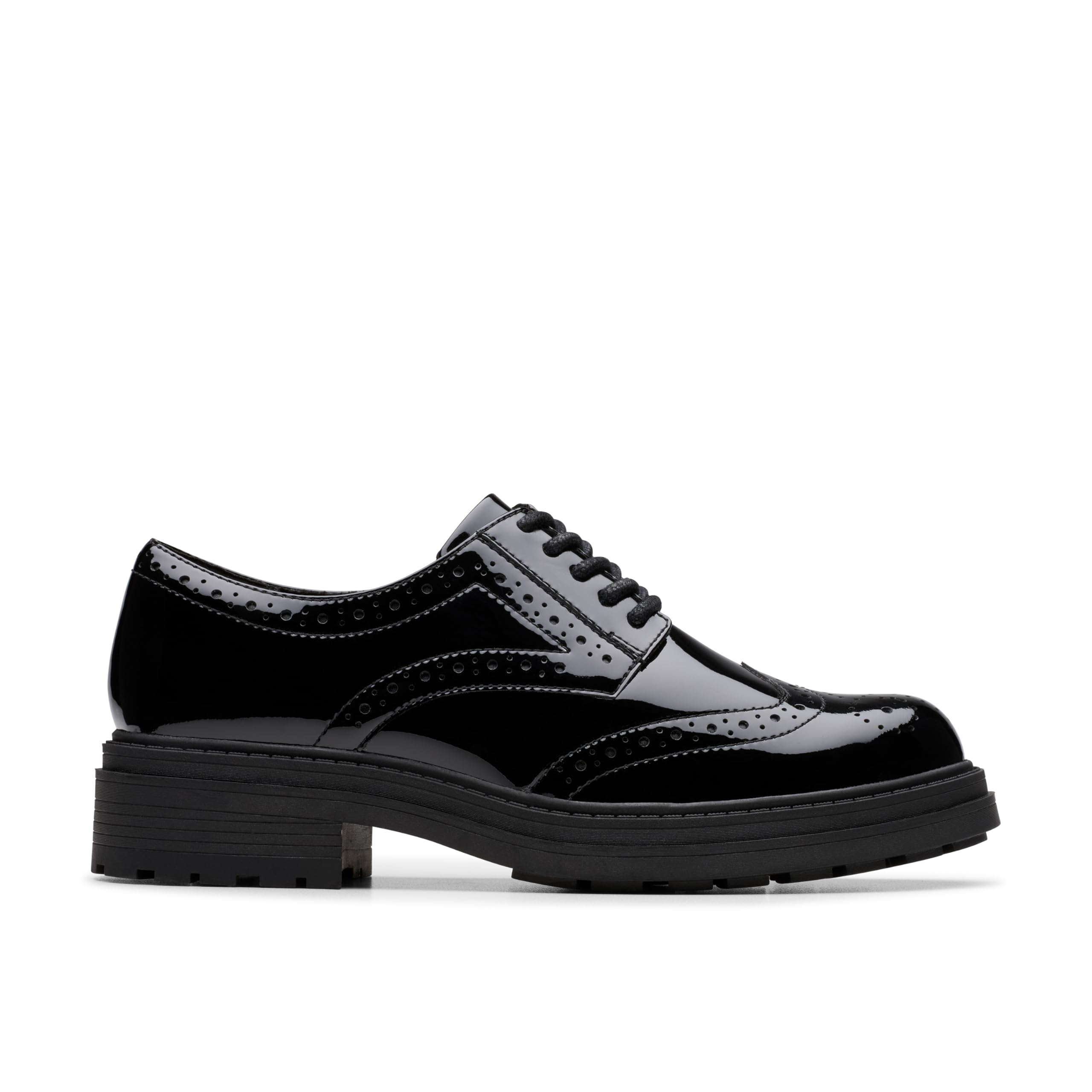 Clarks Women's Orinoco3 Derby, Black Pat, 7 UK