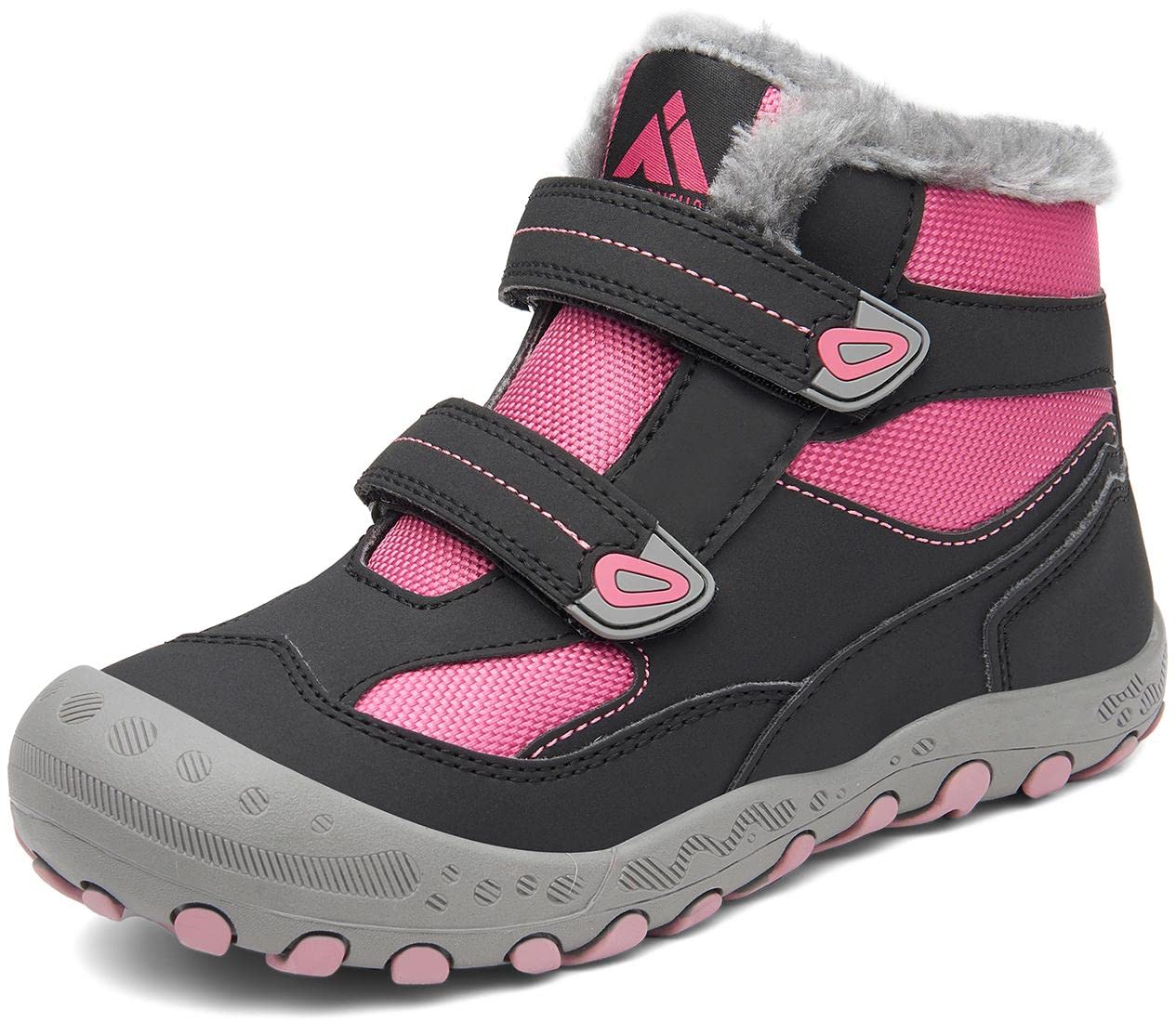 Mishansha Dziecięce buty zimowe z ciepłą podszewką, rozm. 24-38, magenta liliowy, 34 EU