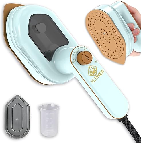 Mini plancha portátil de viaje para ropa, vapor de hierro de mano giratorio de 180, máquina de planchar de tamaño pequeño, vaporizador de ropa para
