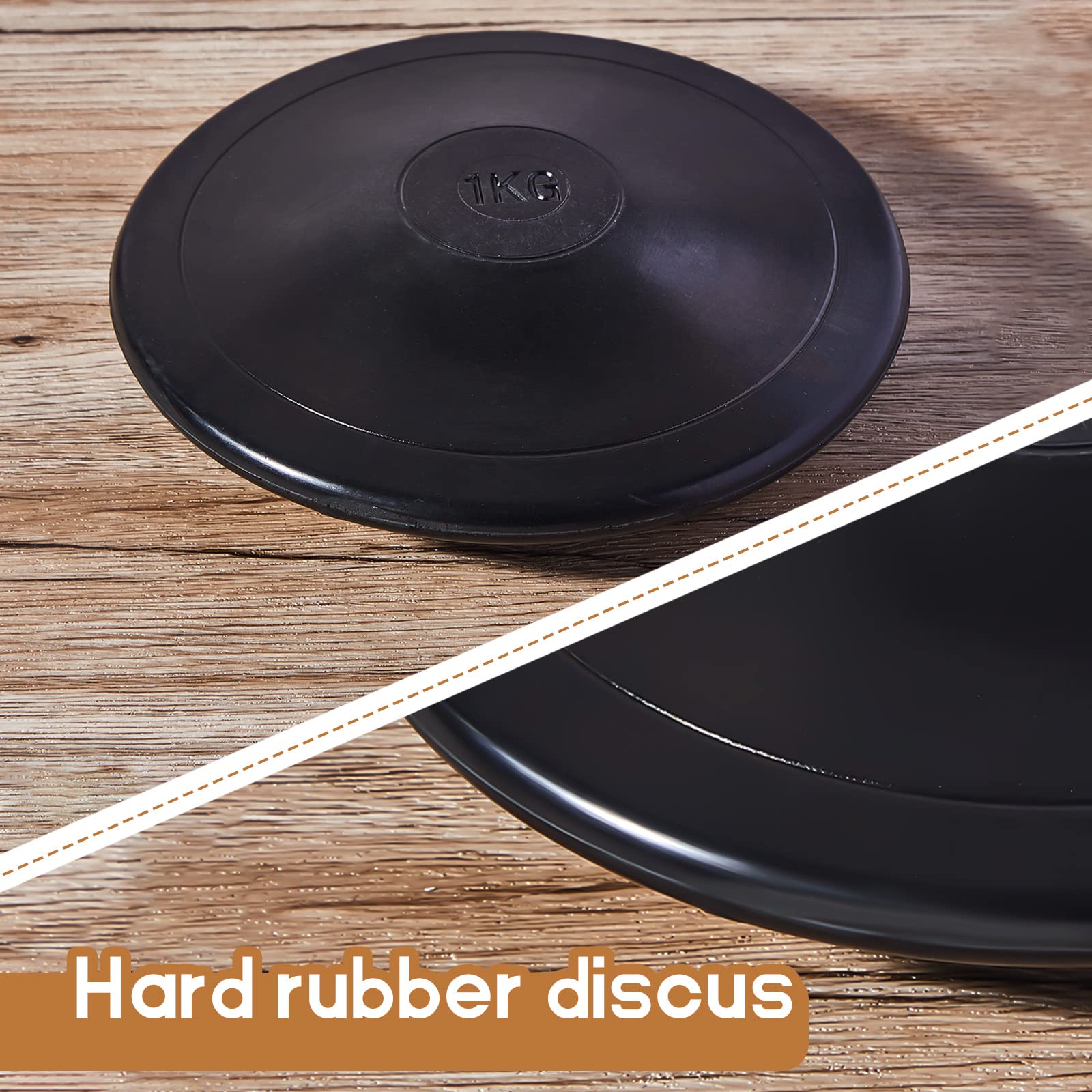 Snapklik.com : 2 Pcs 1KG Sports Rubber Practice Discus Smooth Surface ...