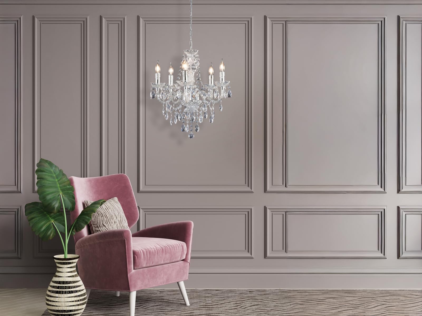 Reality R1107-00 Lustre Acrylique 4 W E14 Transparent Clair