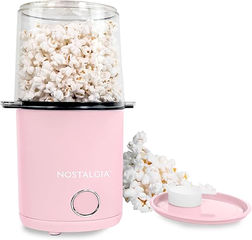 Miniatura 15 de Nostalgia Air Popper - Máquina para hacer palomitas de maíz, 16 tazas de palomitas sin aceite, incluye taza medidora de 4 onzas, perfecta para Rojo