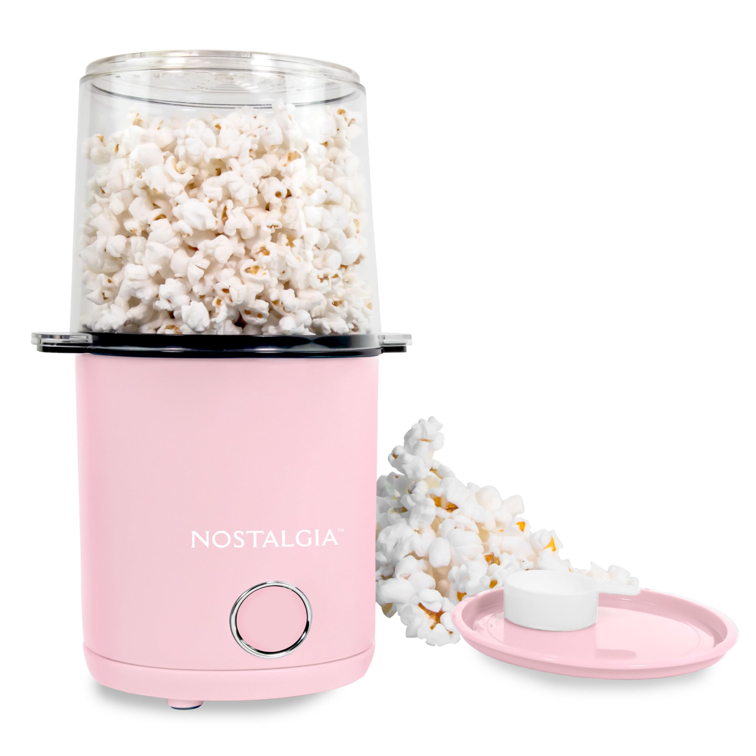 Nostalgia Popcorn Maker, Hot Air Popcorn Machine, 8 Cups, Bowl and Lid, Measuring Cup 2 in 1, Oil-Free Popcorn Measuring Cup for Movie Night, Snacks, Parties-image-27