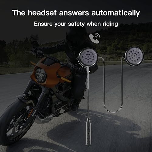 Miniatura 4 de Motorcycle Helmet Bluetooth Headset with Bluetooth 5.0 Ultra-Thin Wireless Helmet Earphone Helmet Bluetooth Music Call Control Waterproof Helmet