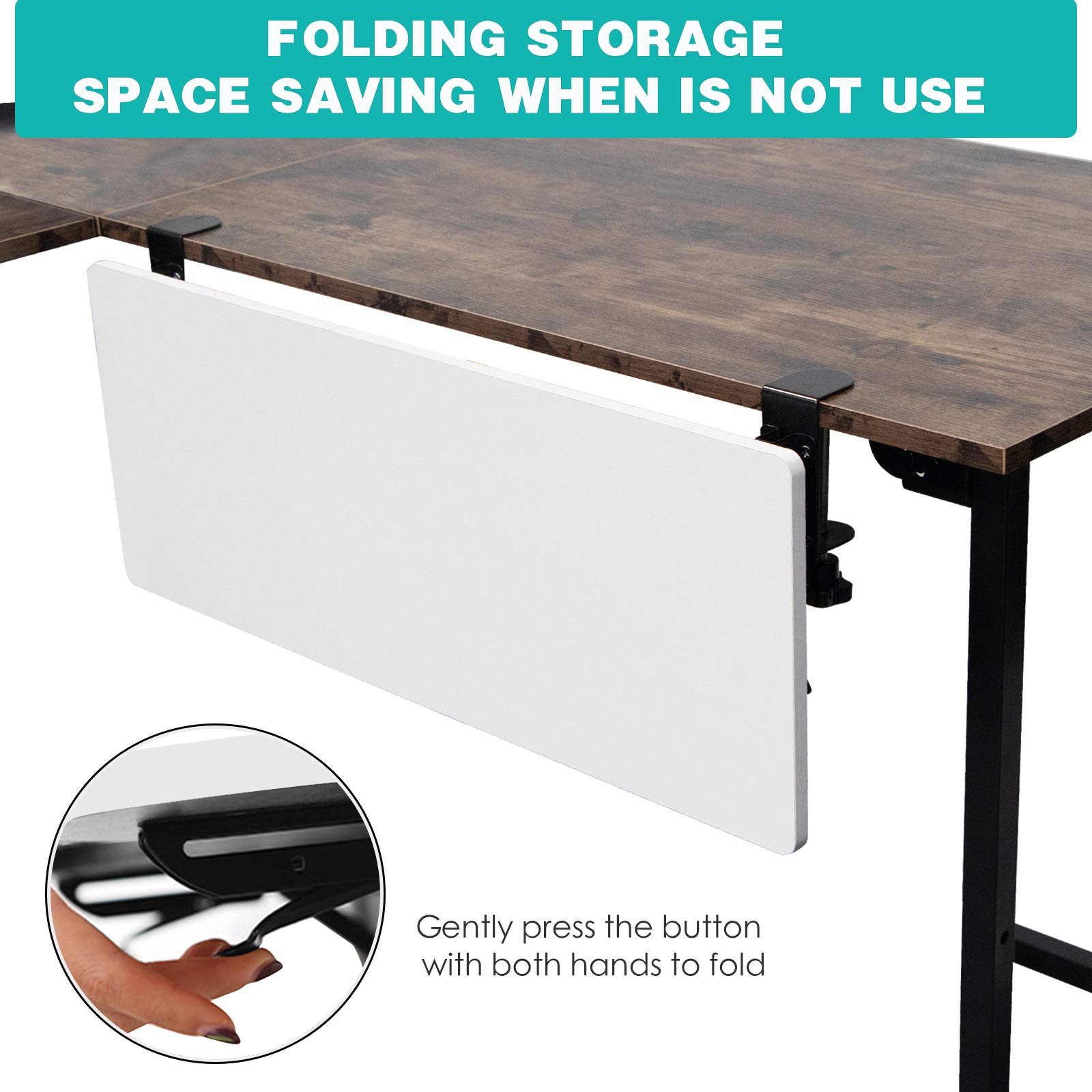 Ergonomic Desk Extender Clamp On Keyboard Tray, Keyboard Drawers Table