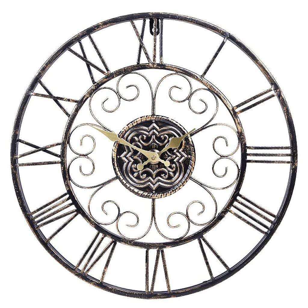 Horloge murale de jardin en fer forgé pour sublimer votre terrasse