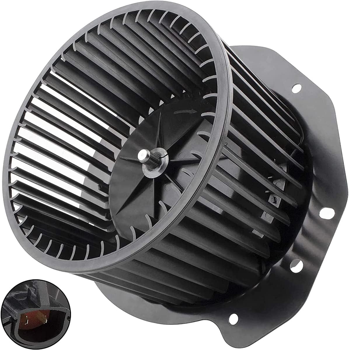 AC Heater Blower Motor w/Fan Fit For Ford Bronco 1987-1996, For Ford F150 F250 F350 Super Duty 1987-1996, For Ford F-450 Super Duty 1997 Replace# 700146, 615-00514, FOTZ-18504-A, F2TZ-18527-A