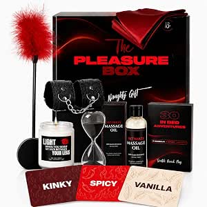 Pleasure Box – Sexy Couples Intimacy Game & Gift Set (30 Scratch-Off Adventures)