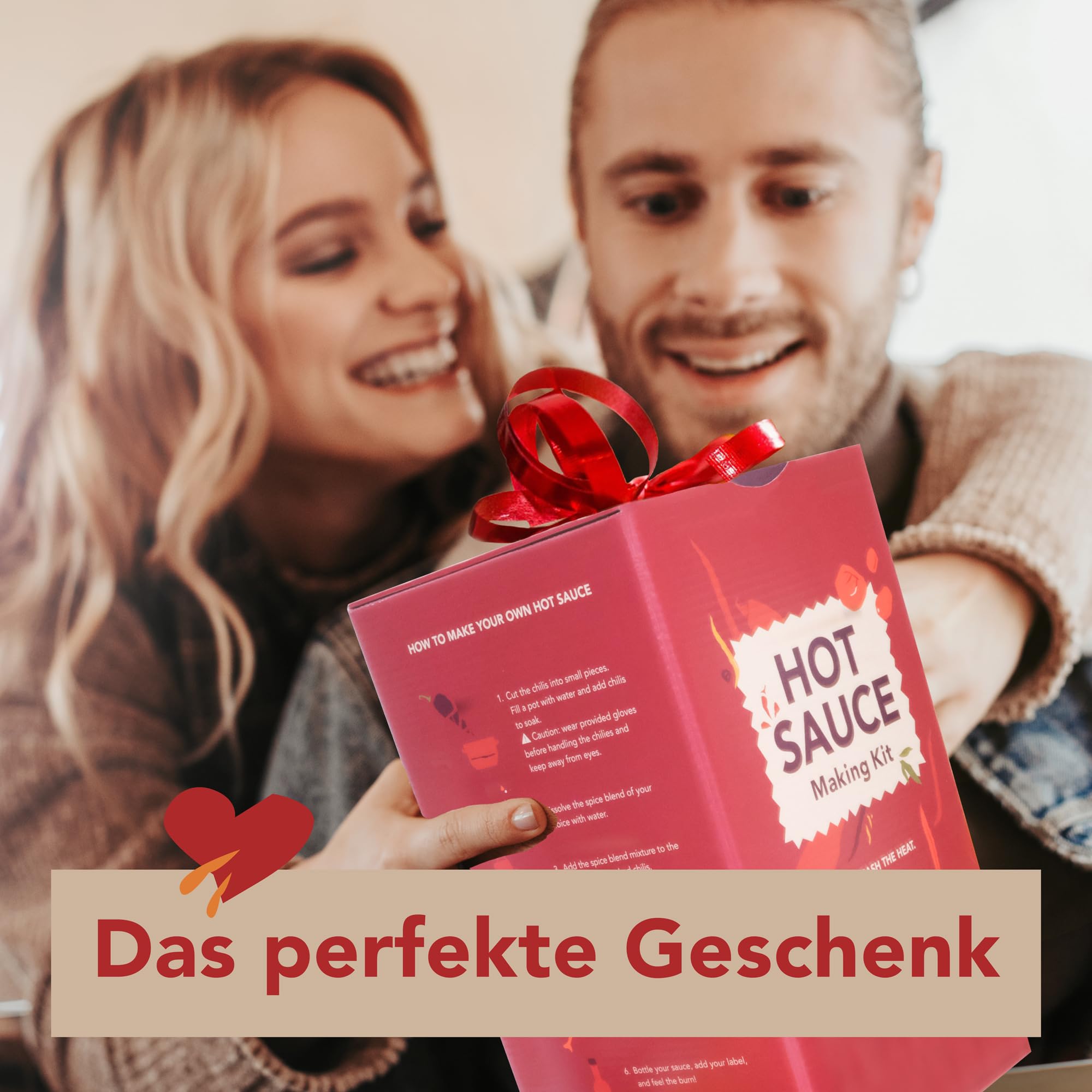Chili-Set zum Selbermachen | DIY Hot Sauce Set | DIY Set Für Erwachsene | Ancho, Jalapeño, Cayenne, Charapita, Carolina Reaper | Tolles Geschenk-Set für Männer & Frauen