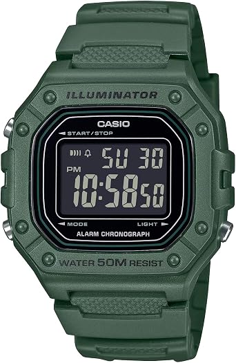 Casio CASIO Standard Digital Watch W-218 Series Men's Women's Cheap Casio Chippcasi Overseas Model Parallel Import, Waterproof