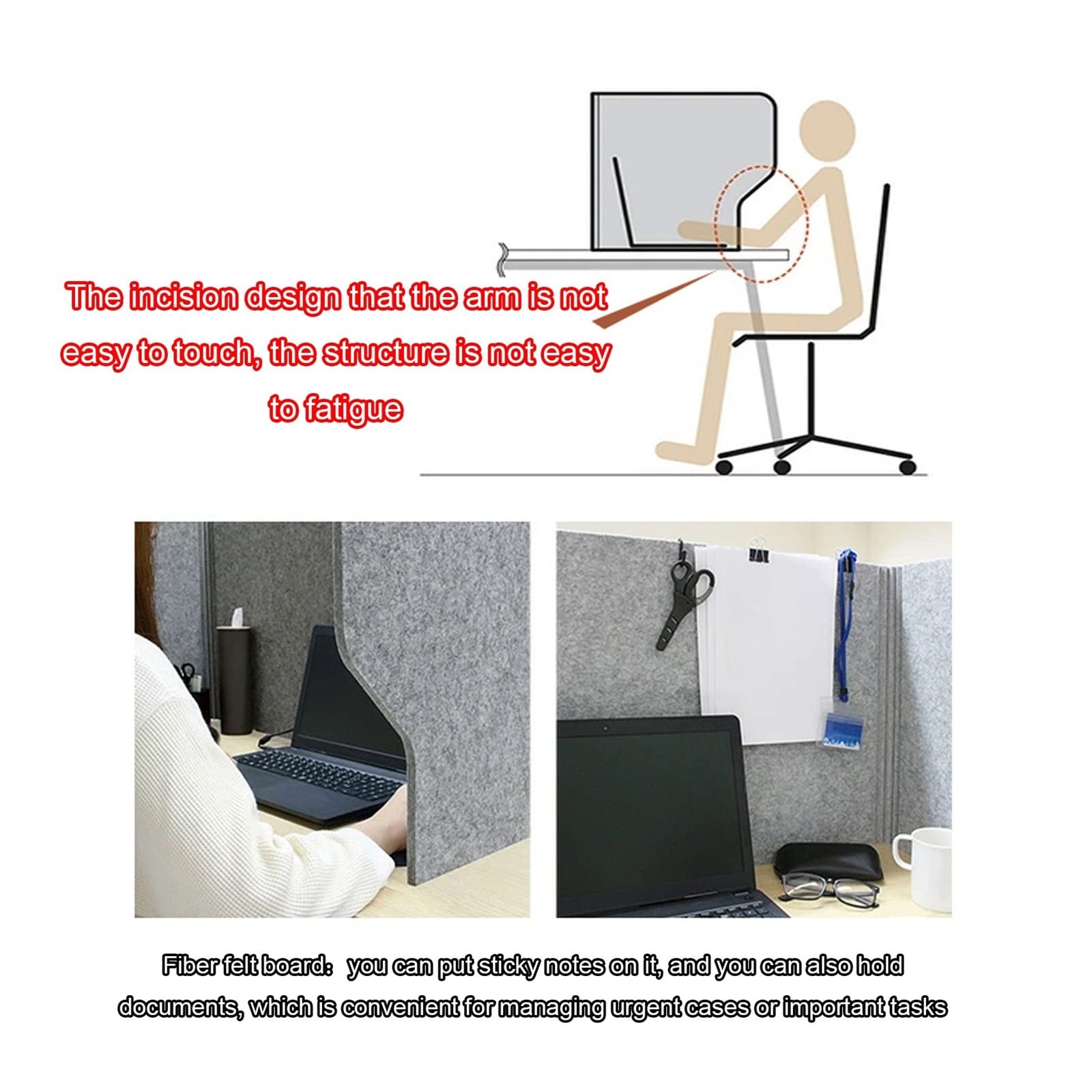 Akustische Schreibtischabtrennung für Büro und Klassenzimmer, Lärmschutzwand, Schallschutzpaneel, persönlicher Arbeitsplatzschutz, Abschirmungslösung