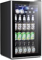 Vista 1 de Antarctic Star - Minirrefrigerador de bebidas con capacidad para 120 latas, dispensador pequeño con puerta de vidrio, para gaseosas, cervezas