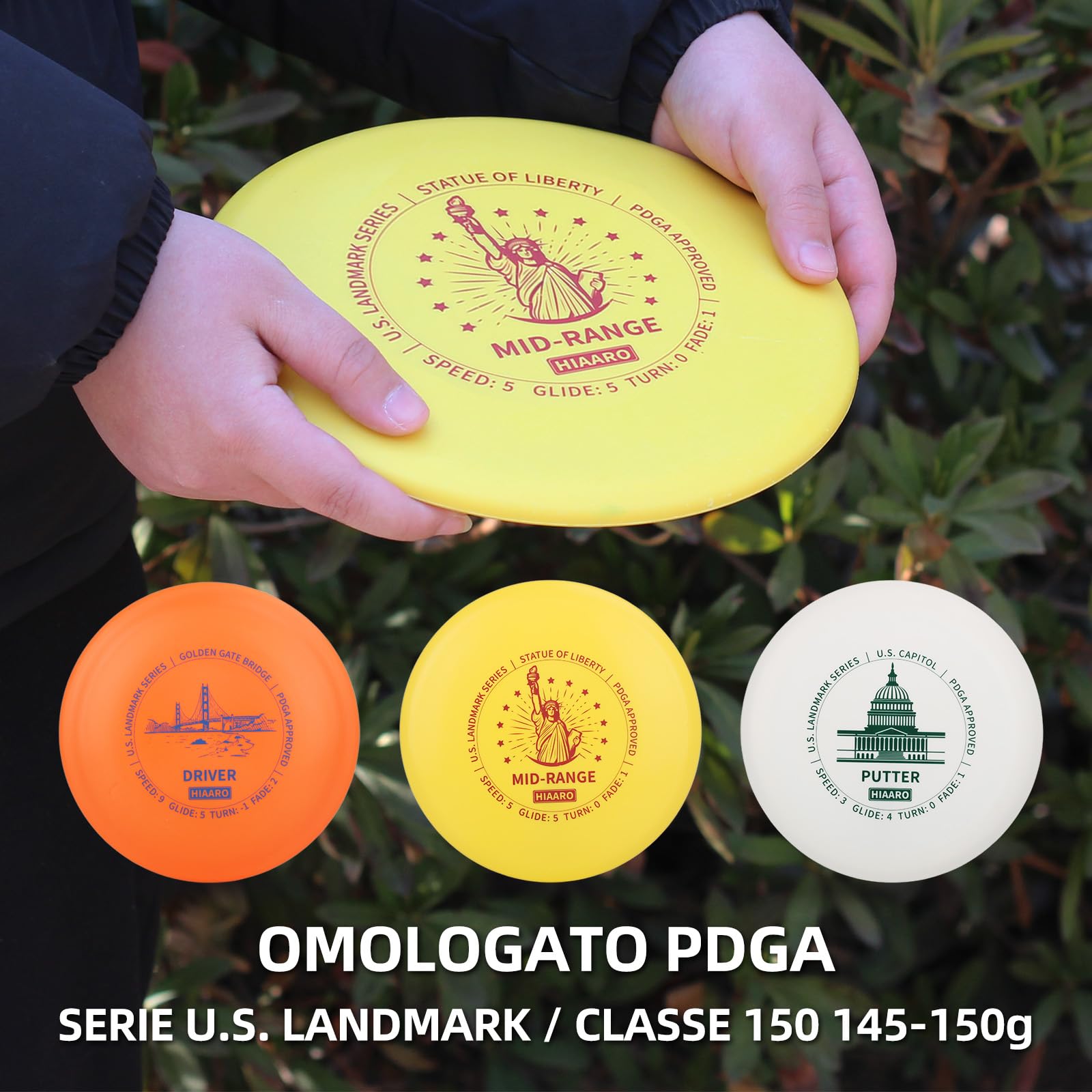 Cestino da golf a disco portatile con 24 catene resistenti