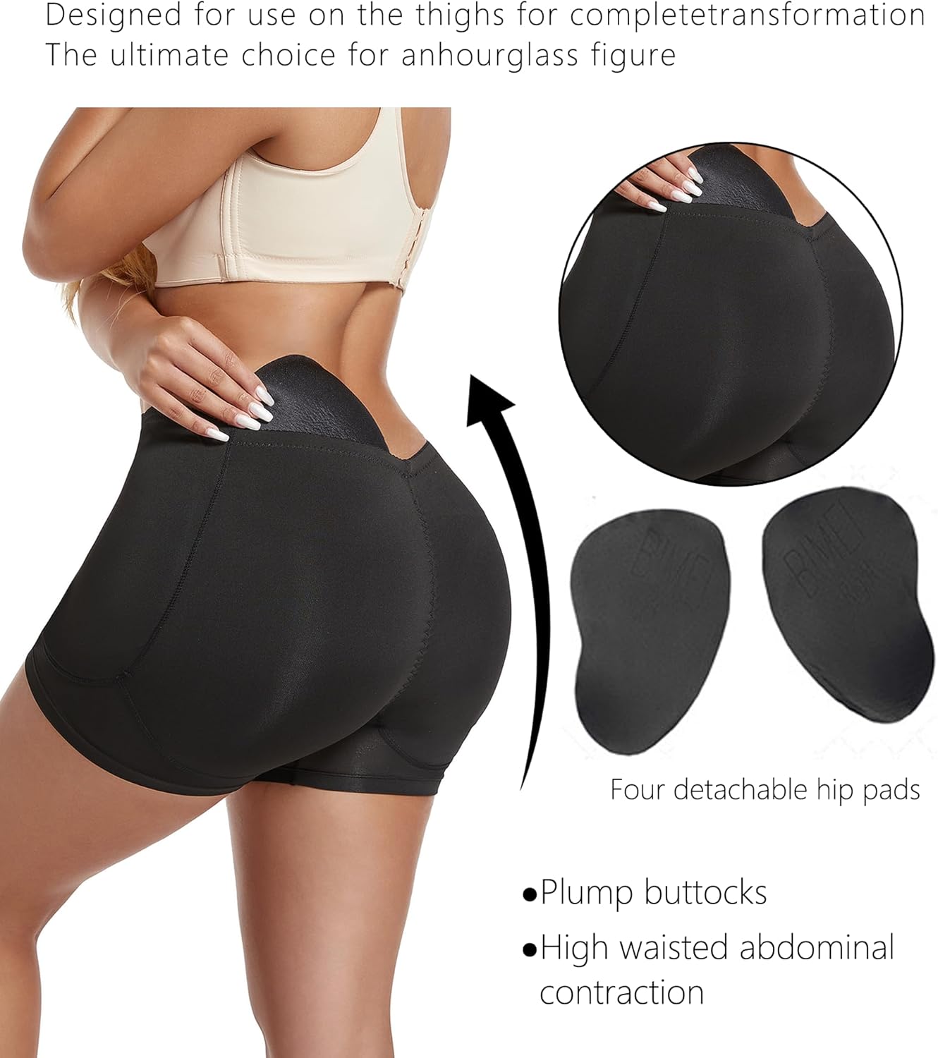 Sliot Padded Butt Shapewear Butt Pads Shapewear Butt Padded Shapewear with Hip Pads Fake Butt Padding Butt Inserts for Women - Image 7