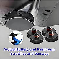 Vista 3 de Chirano Almohadilla de Gato de Elevación para Tesla Model 3/S/X/Y/Y Juniper, 4 Discos con Estuche de Almacenamiento, Accesorios para Vehículos Tesla