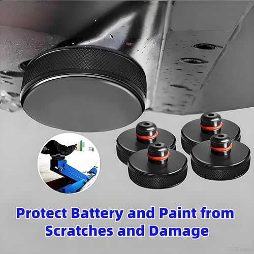 Miniatura 3 de Chirano Almohadilla de Gato de Elevación para Tesla Model 3/S/X/Y/Y Juniper, 4 Discos con Estuche de Almacenamiento, Accesorios para Vehículos Tesla