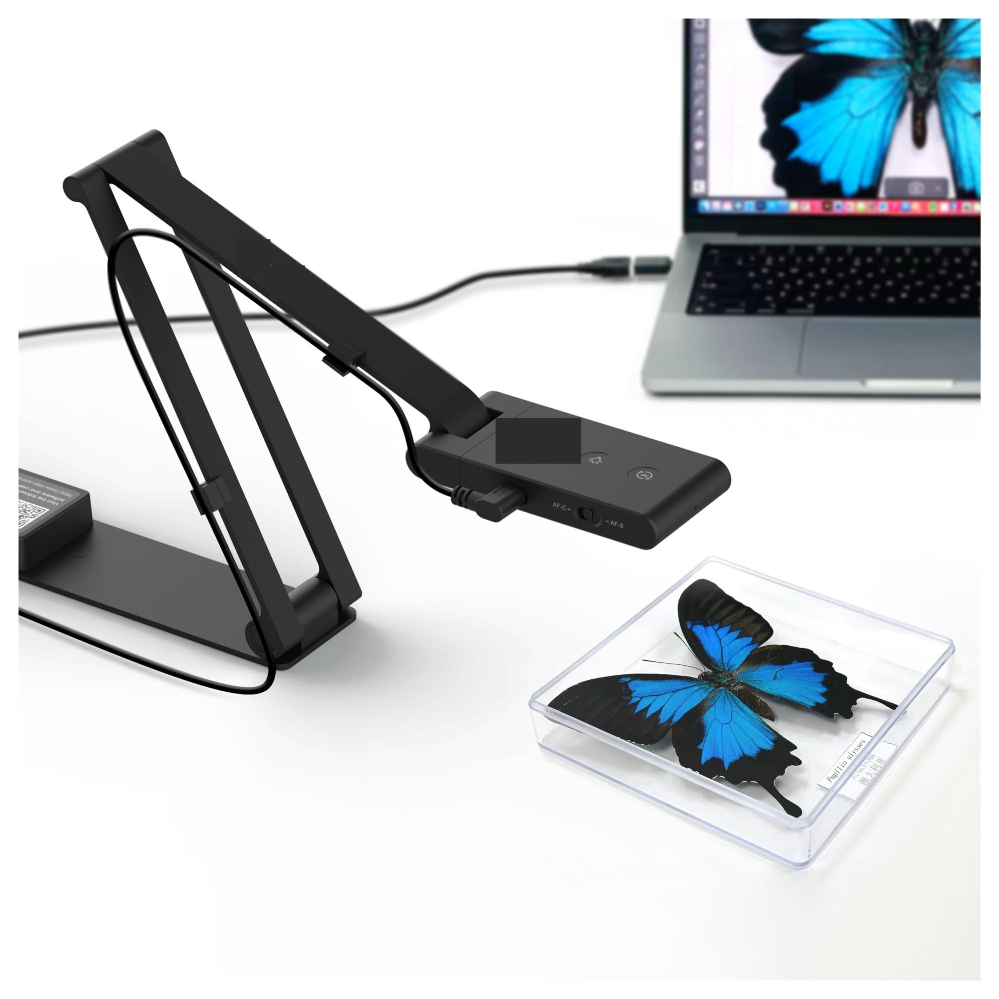 EDEDE Scanner de Documents, Caméra de Documents USB avec Micro à réduction de Bruit AI - Capture 13MP 4K Ultra HD Format A3, Double Mode Automatique, lumière LED