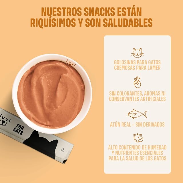 Foto 4 de 8 de ivvi Piel & Pelaje Esencia para Gatos con Aceite de Salmón y Algas, 30x15g