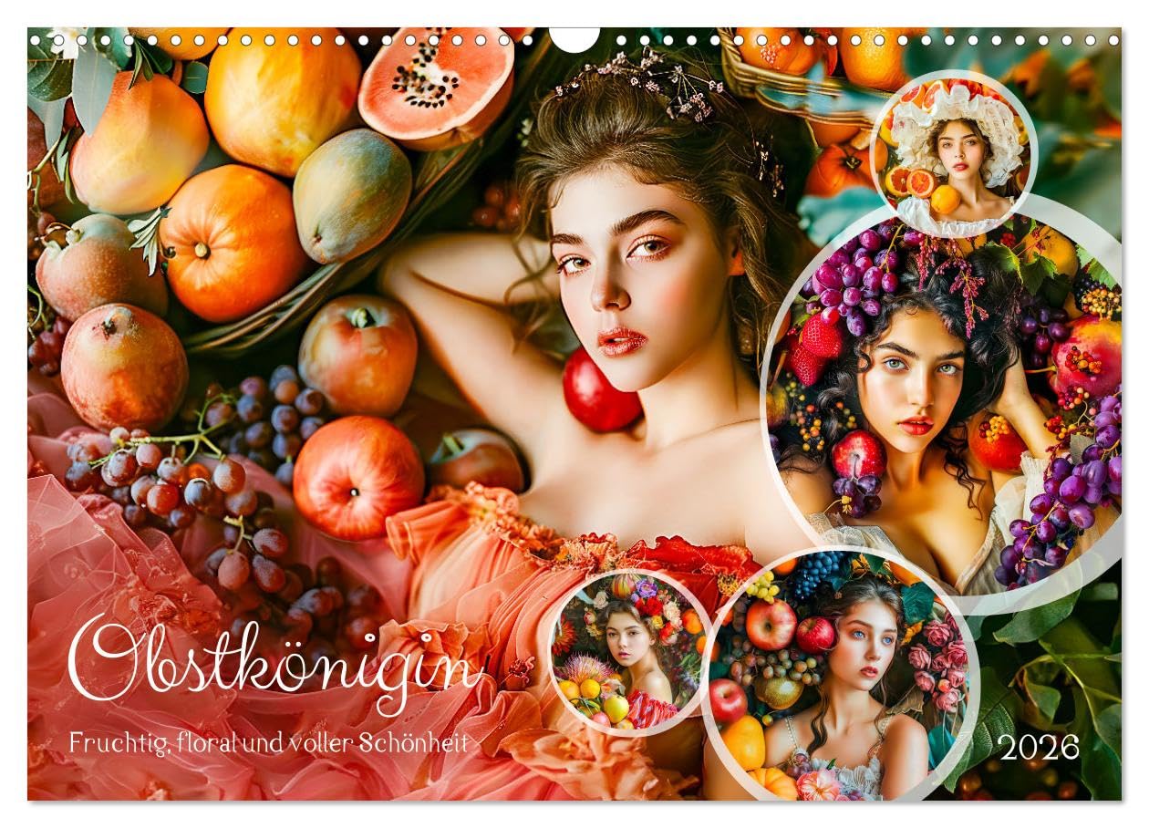 Fruit Queen - Fruity, floral and full of beauty UK-Version (Wall Calendar 2026 DIN A3 Landscape), CALVENDO 12 Month Wall Calendar โ image 1