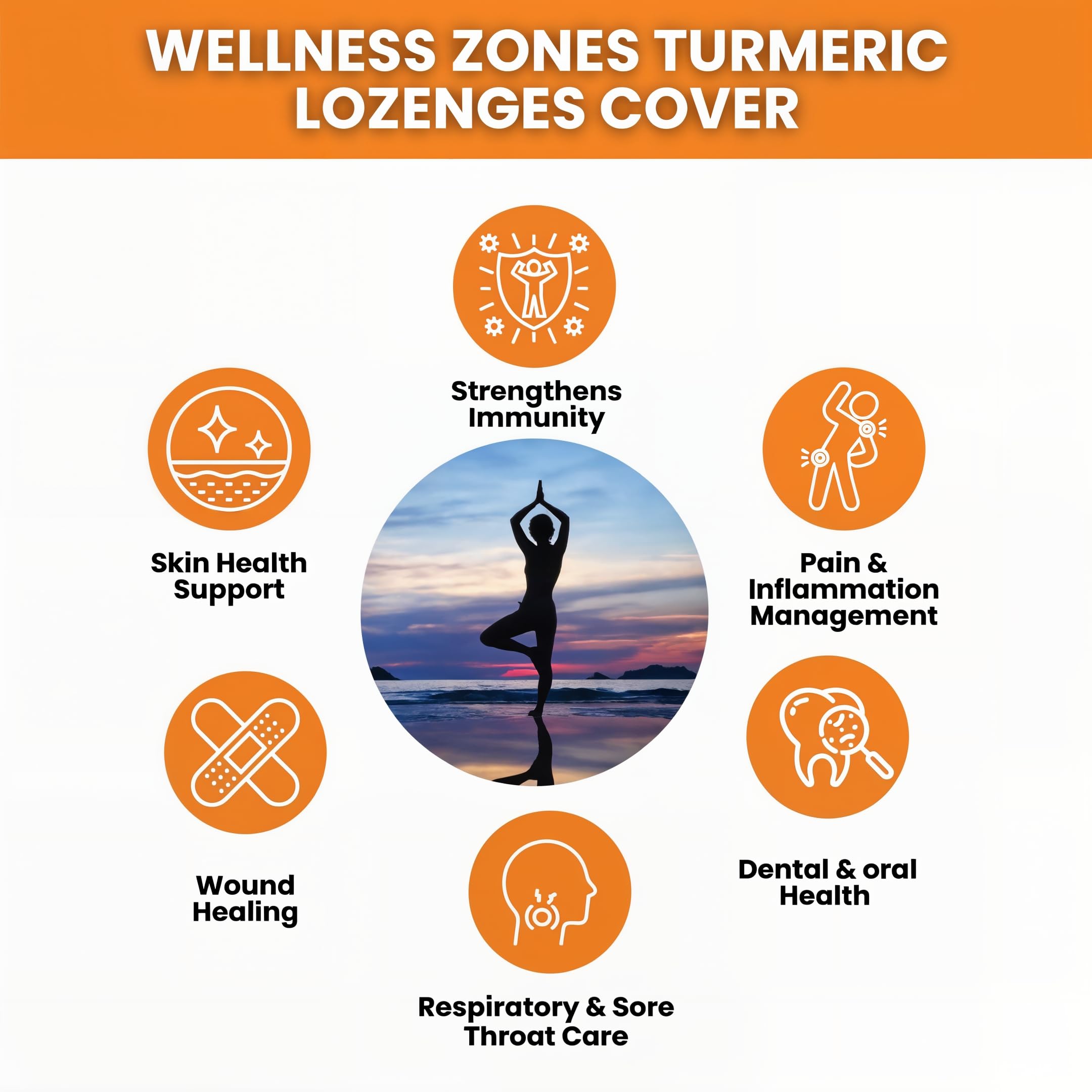 Turmeric Lozenges – Sugar Free Turmeric Curcumin Supplement for Adults – Daily Wellness & Curcumin Support – 10 Count — Amazon image 7