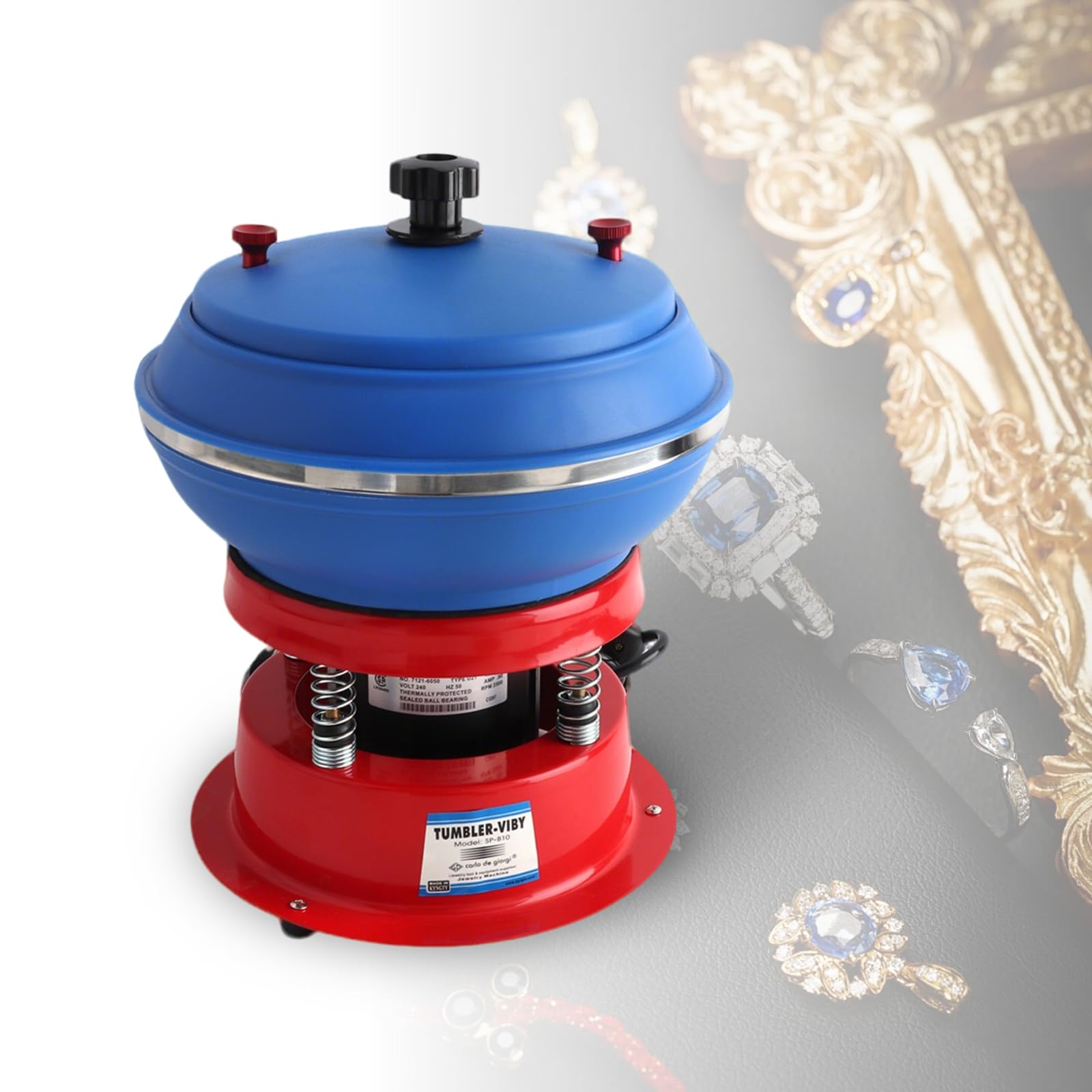KUSOLE Vibratory polishing machine for jewelry making, high-frequency vibration, suitable for jade, amber, metals, etc Basicmodel