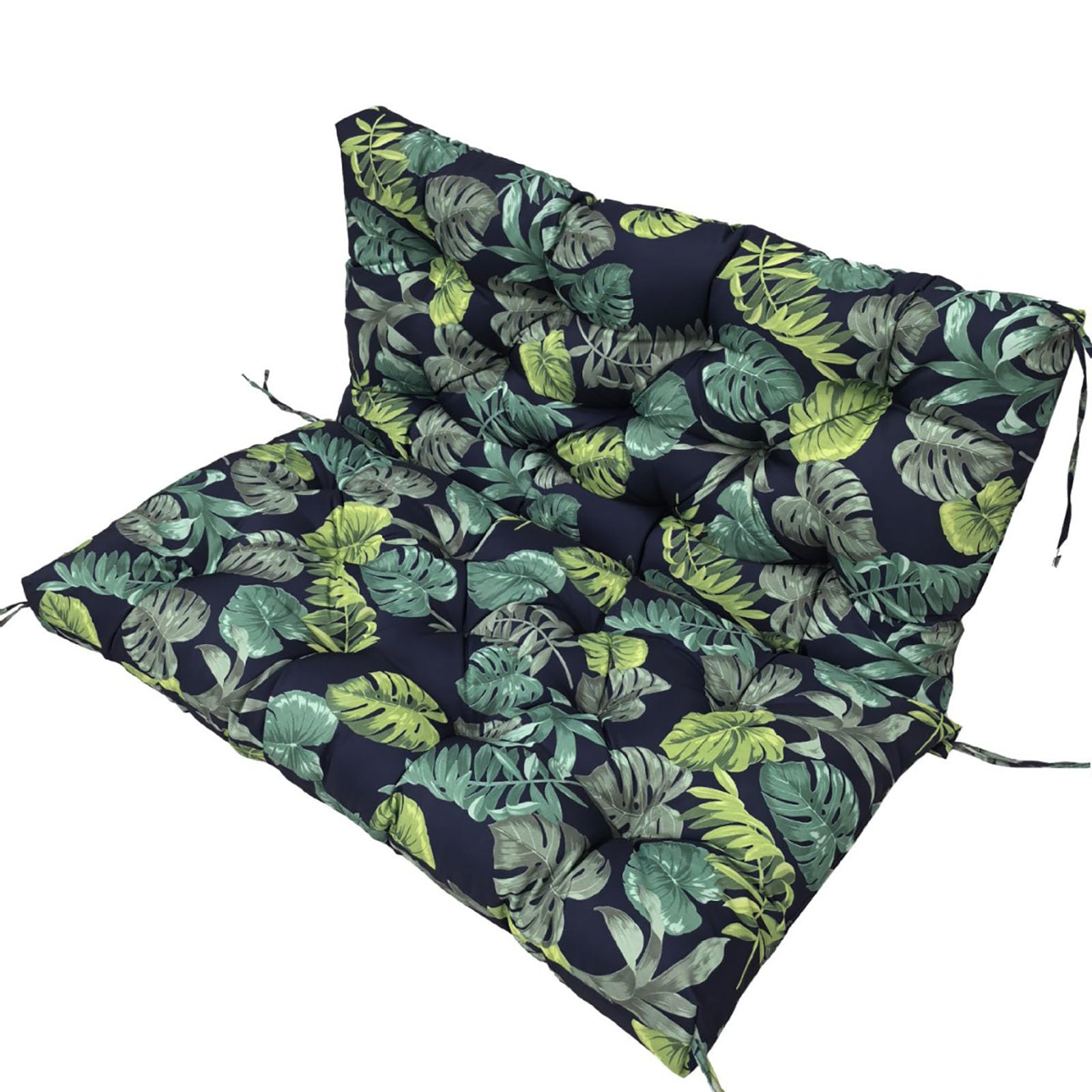 Coussin imperméable pour banc d'extérieur avec dossier 120 x 100 x 10 cm