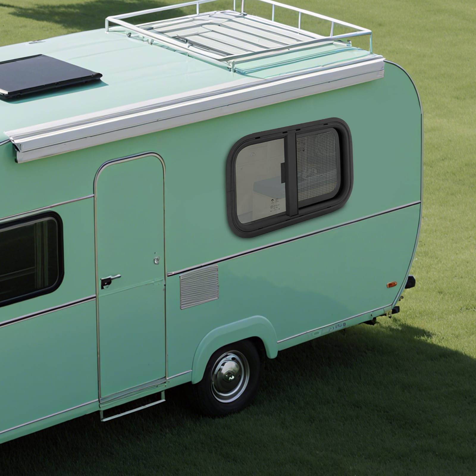 Finestra per roulotte, camper con zanzariera, finestra laterale, finestra di ventilazione per camper, campeggio, campervan, 500 x 300 mm