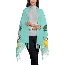 SEAEAGLE national emblem of Sierra Leone Long Tassel Scarf Fashion Cape Warm Winter Knit Wraps 77.6"x28.3"