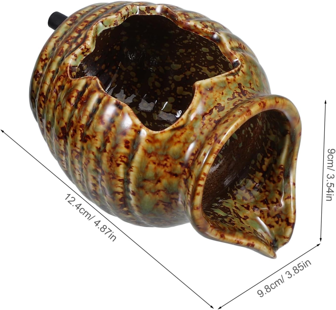 Vaguelly 2pcs Ceramic Jar Fountain Waterfall Fountain Indoor Fish Tank Decor Table Top