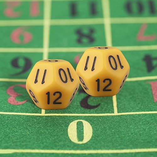 Miniatura 4 de Juego de 10 dados poliédricos de escultura D12 de acrílico de 12 caras para fiesta de club, familia, juego de mesa