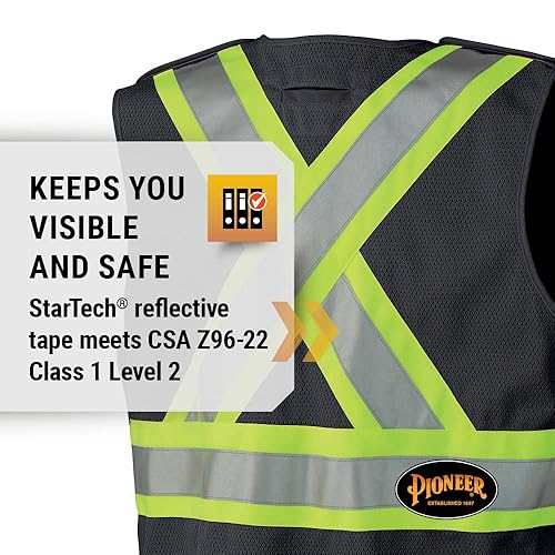 Miniatura 10 de Pioneer Chaleco de seguridad Hi-Vis  Cinta reflectante StarTech  Se rompe a presión, transpirable, 4 bolsillos, varios colores