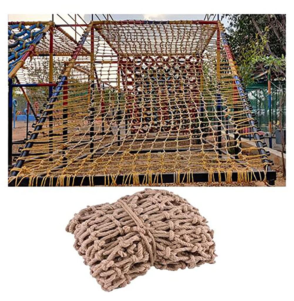 Filet d'escalade en corde de chanvre 1x5m pour aire de jeux de jardin