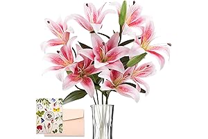 SNAIL GARDEN Artificial Lilies: Enhance Your Home Decor with Lifelike Beauty