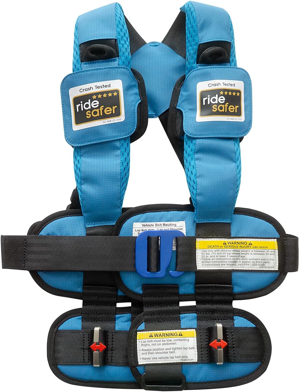 RideSafer Gen 5 - Small Blue, Lightweight, Compact, Portable Car Seat - Perfect for Travel and Everyday Child Safety
