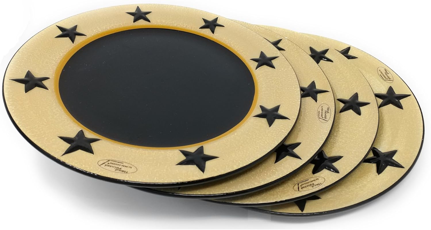 Park Designs Tan Star Vine Dinner Plate Set of 4