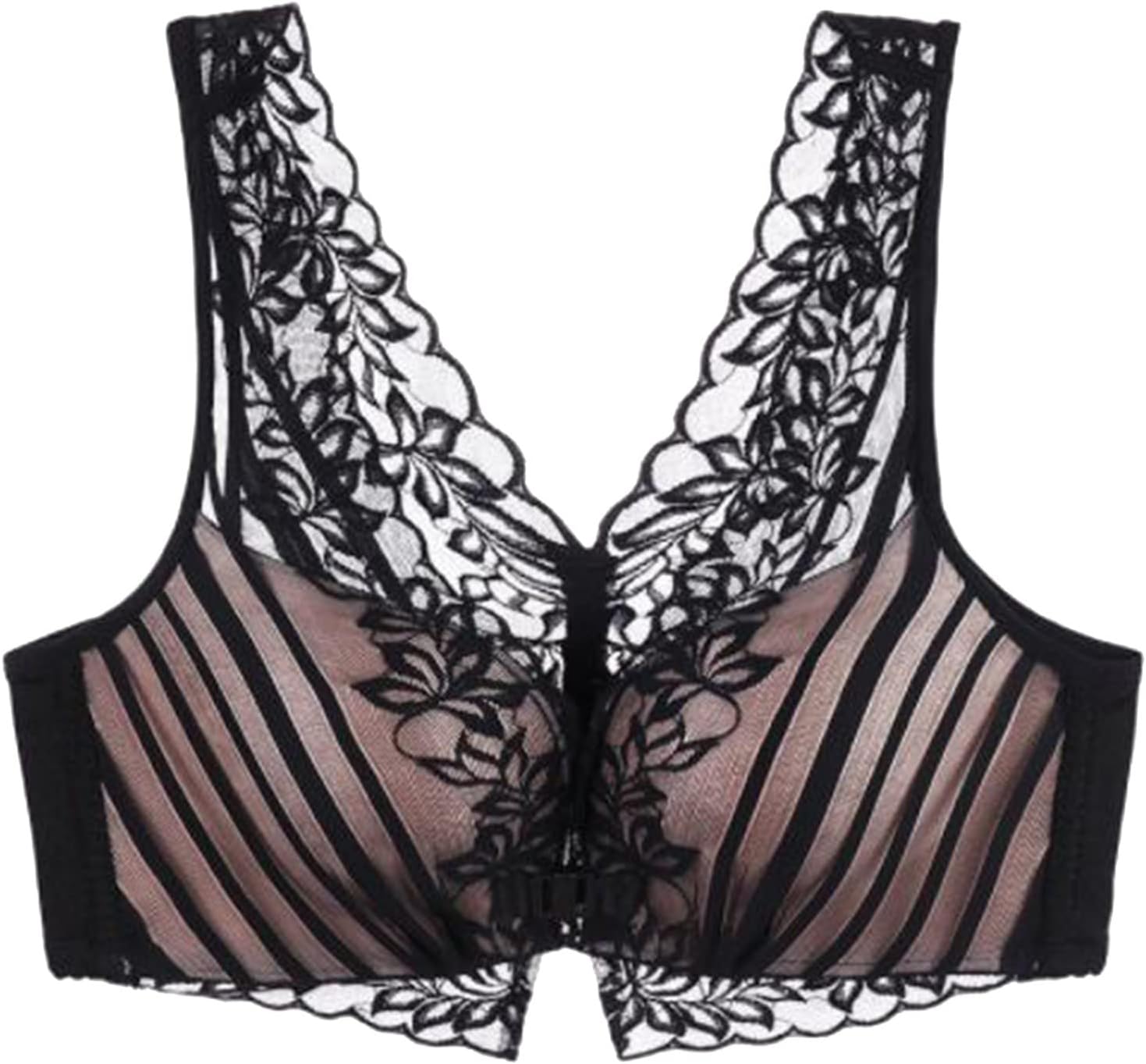 Bras for Older Women Women's Lace Bra Plus Size Full Coverage Underwire Sexy Bras Womens High